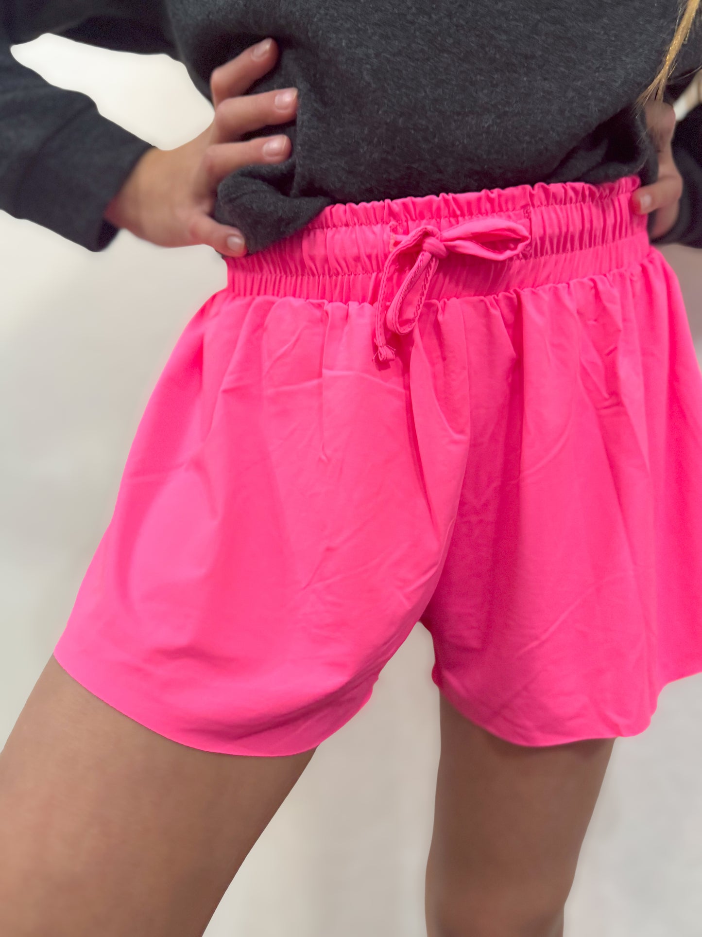 Girls butterfly shorts in coral - Ethan and Emily