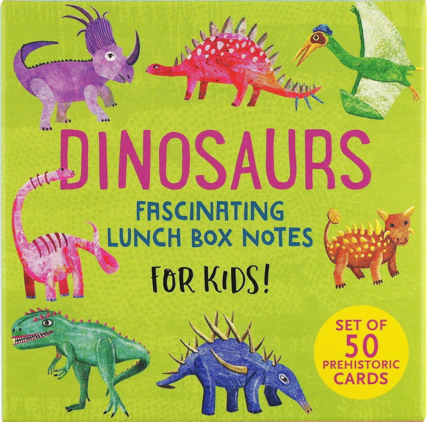 Dinosaurs Lunch Box Notes For Kids! (50 cards) - Ethan and Emily