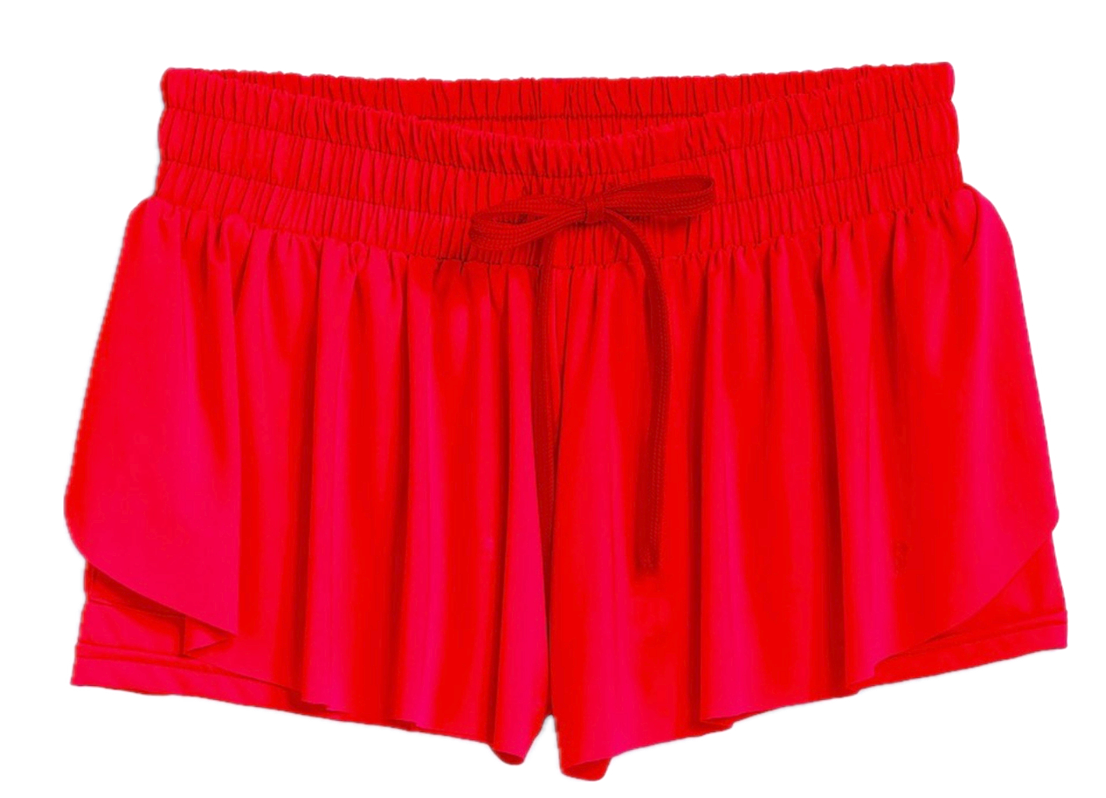 Girls butterfly shorts in red - Ethan and Emily