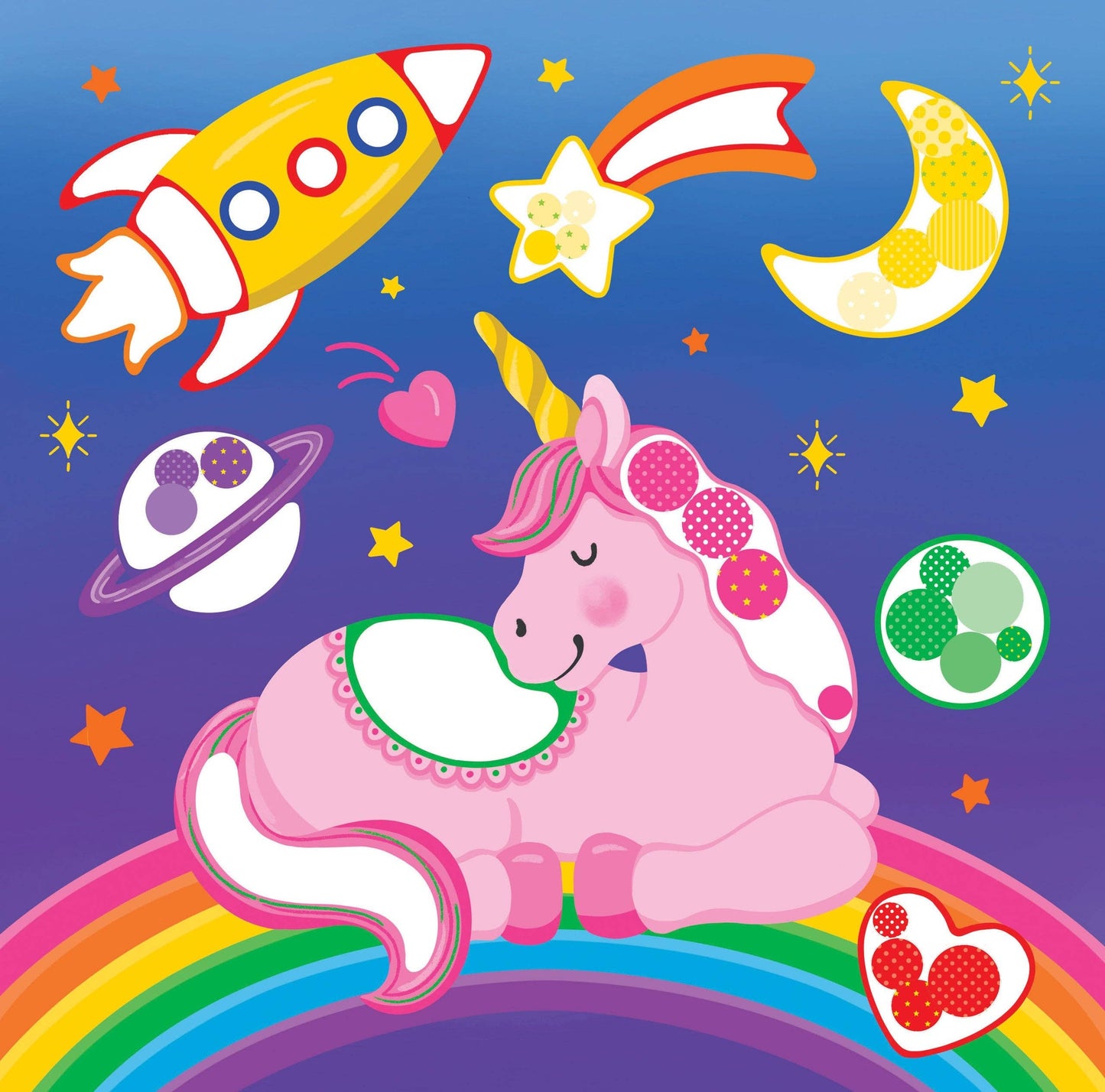 Color-By-Dots Sticker Book - Unicorns - Ethan and Emily