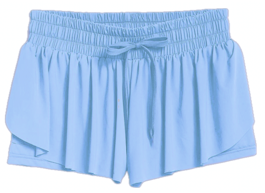 Butterfly shorts in chambray blue