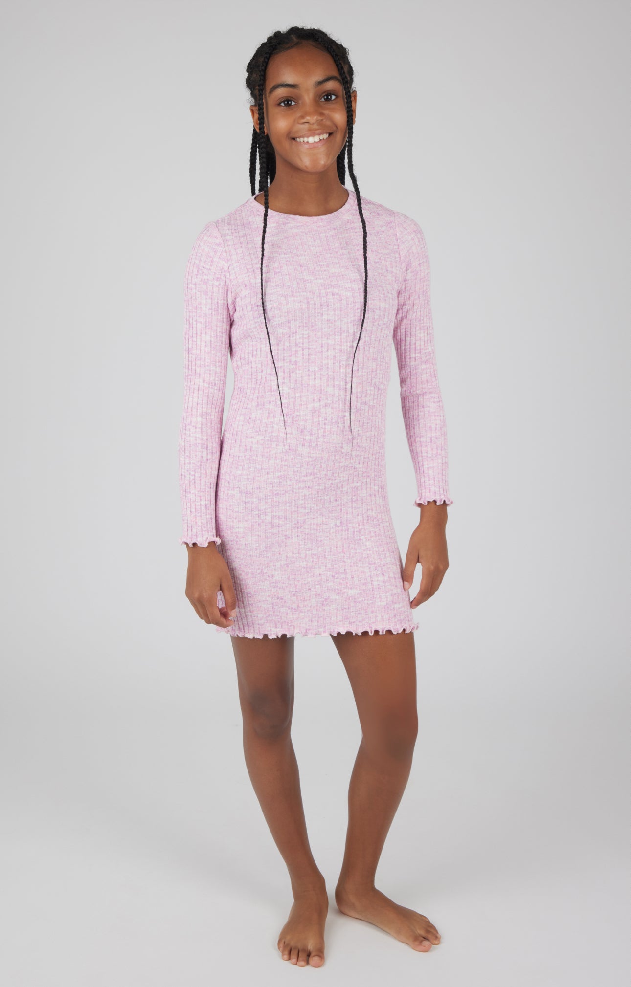 Girls pink sweater dress - Ethan and Emily