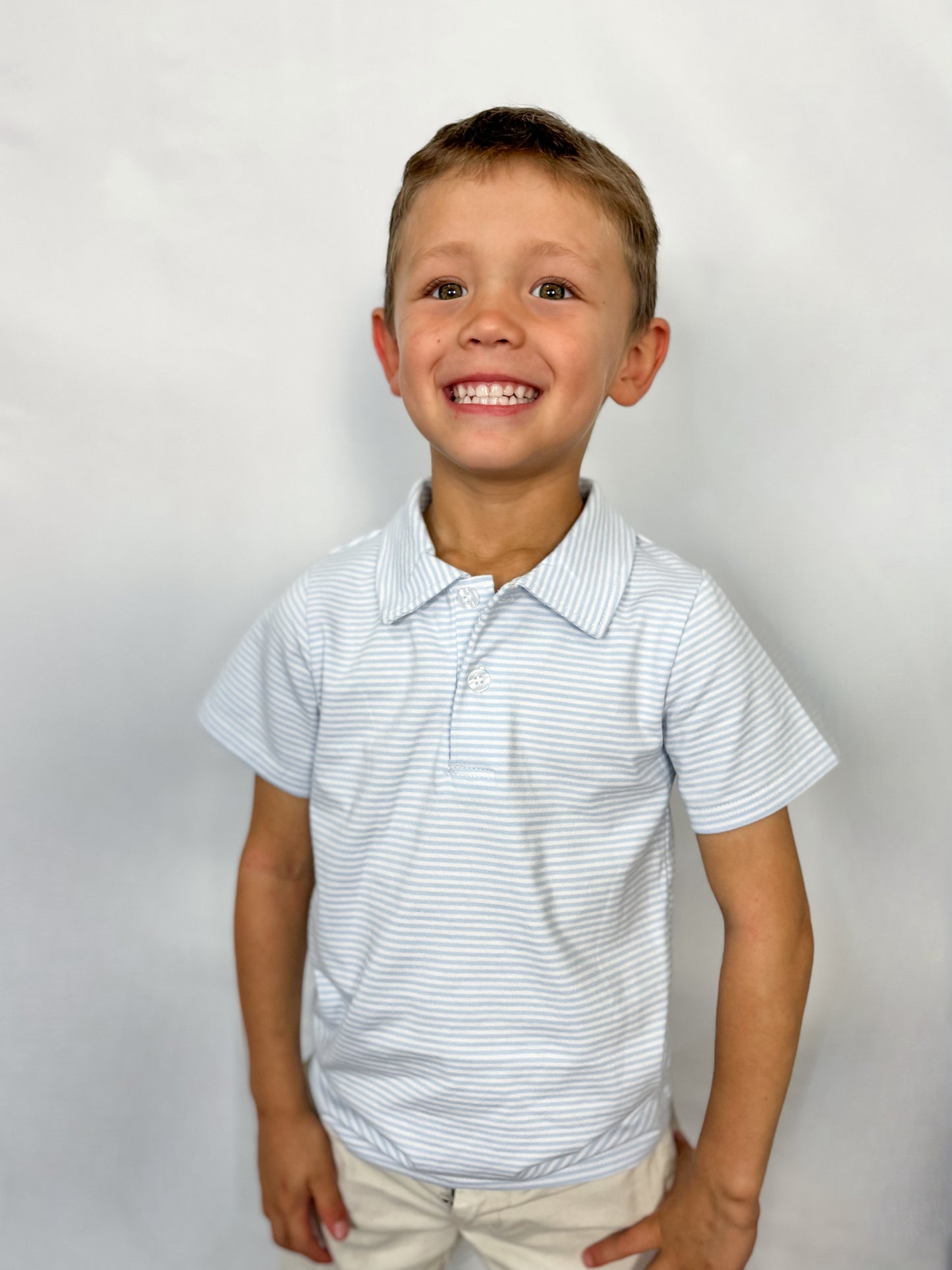 Boys knit polo - Ethan and Emily