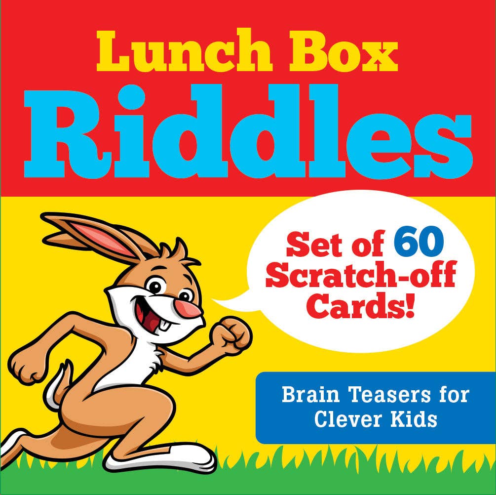 Lunch Box Riddles Scratch-Off Deck (Set of 60 cards) - Ethan and Emily