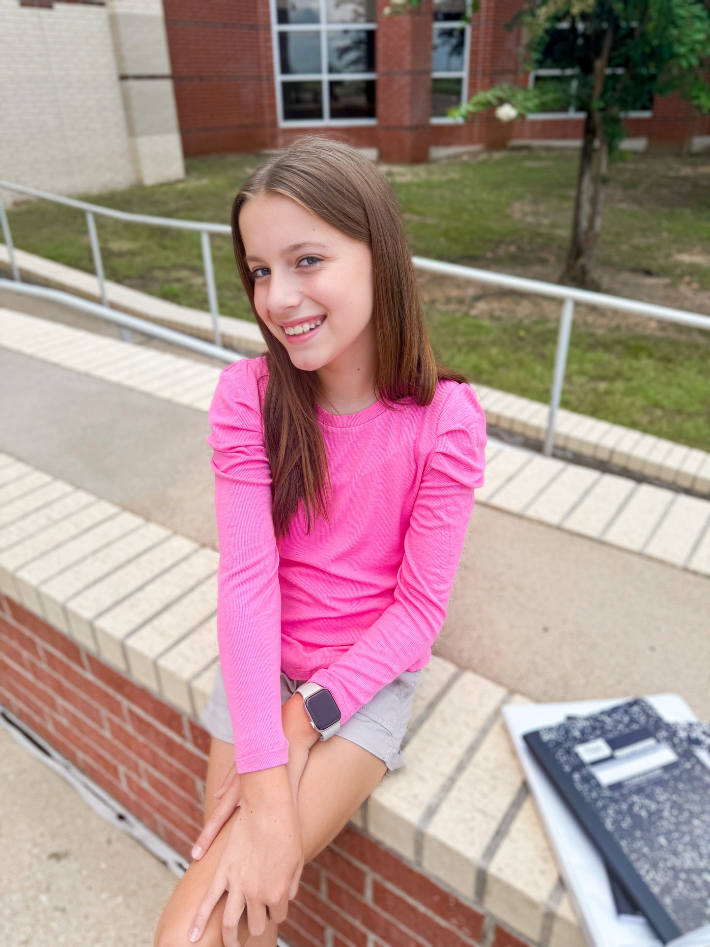 Girls Pleated Puff Shoulder Knit Top - Ethan and Emily