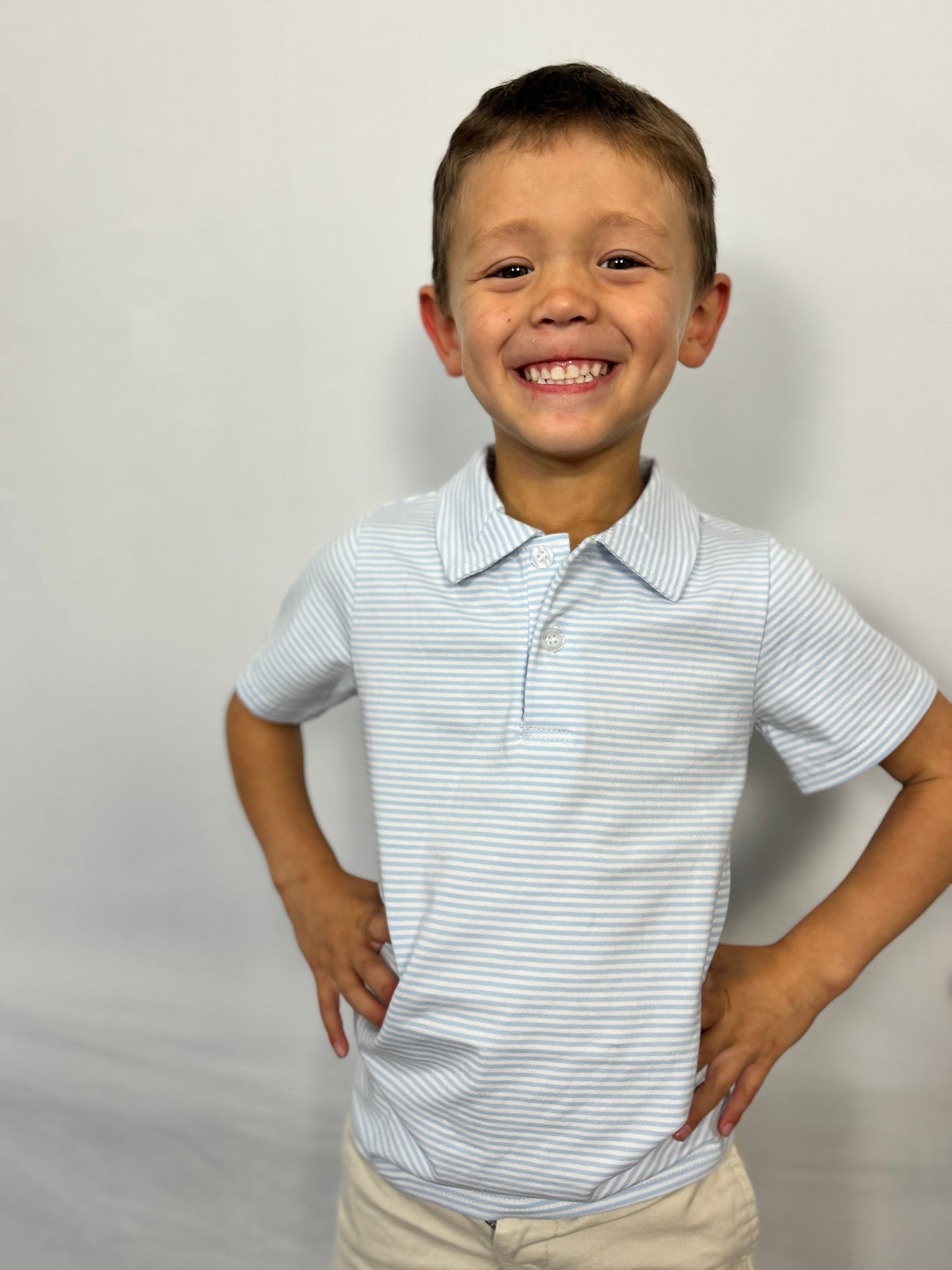 Boys knit polo - Ethan and Emily