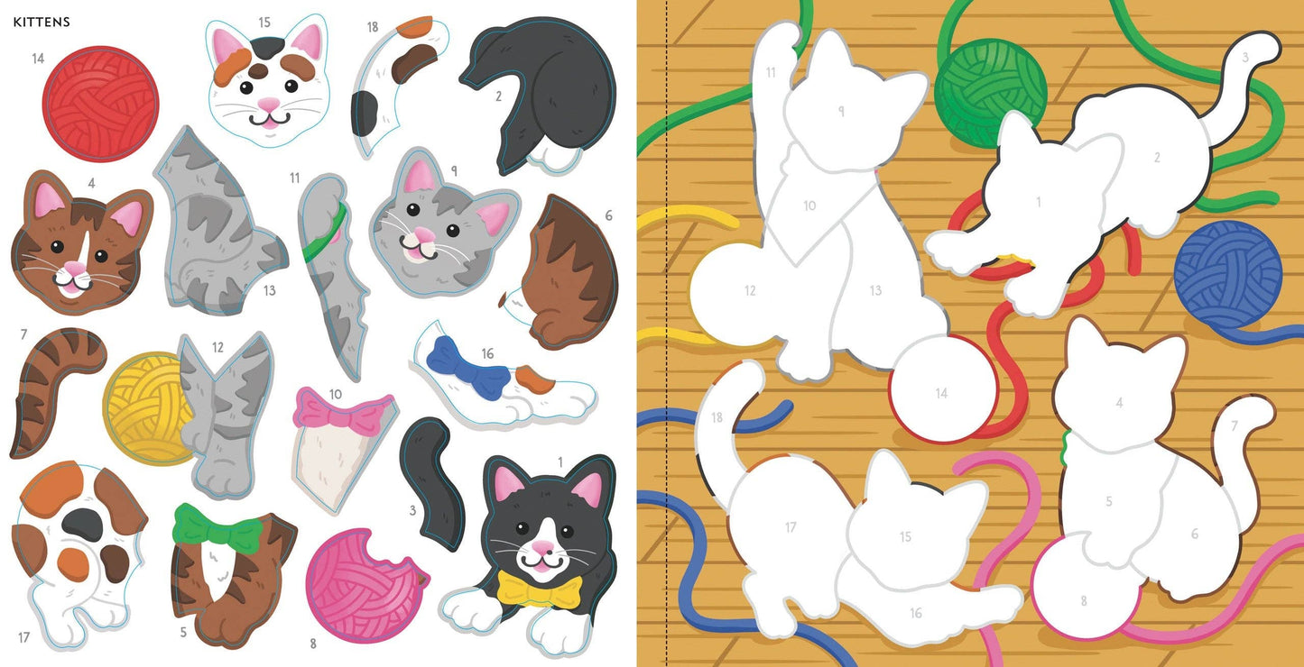 My First Color-by-Sticker Book - Pets - Ethan and Emily