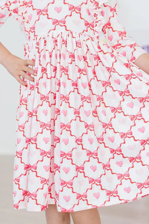 Hearts and bows twirl dress - Ethan and Emily