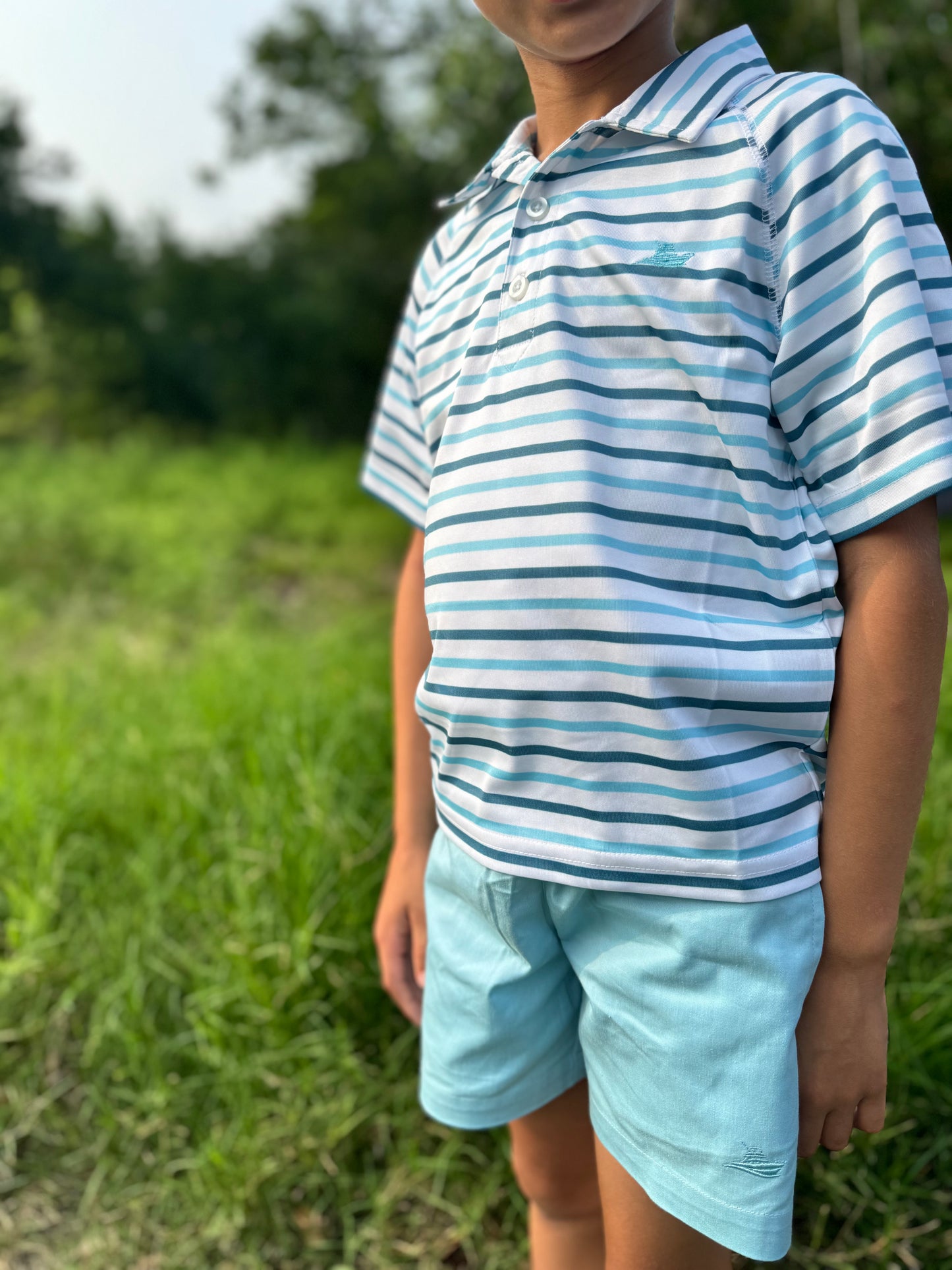 Boy Pull On Shorts in Bay - Ethan and Emily