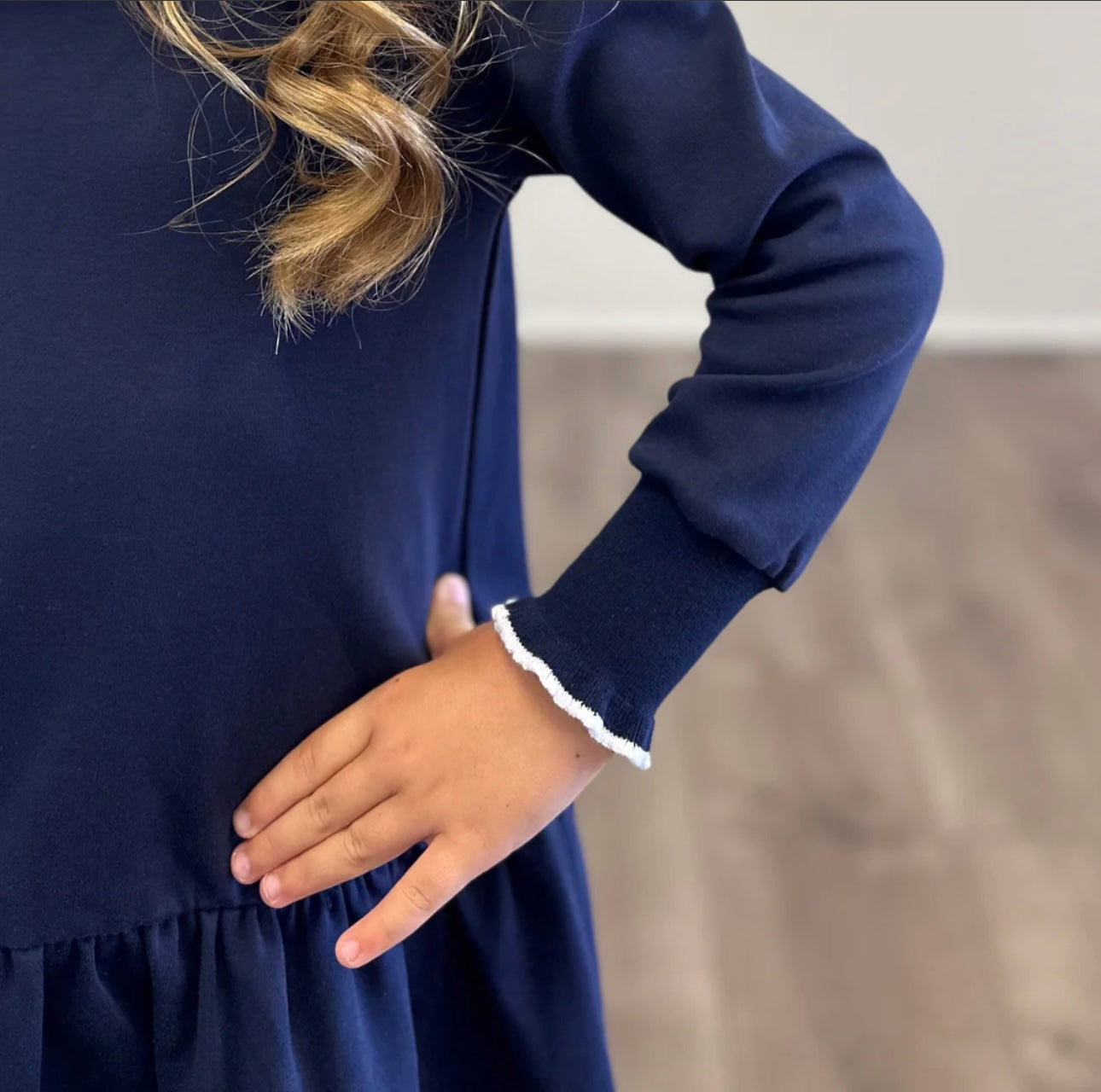 Navy knit dress - Ethan and Emily