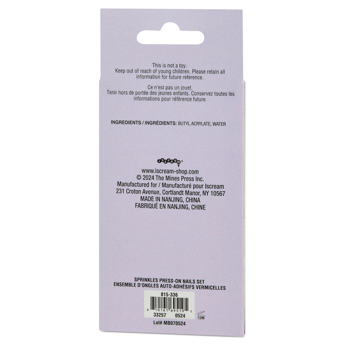 Sprinkles Press on Nails - Ethan and Emily