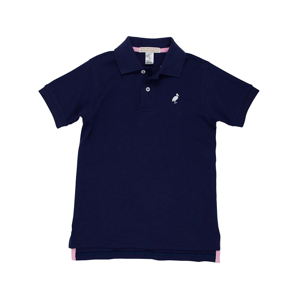 Prim and Proper Polo in Nantucket Navy - Ethan and Emily
