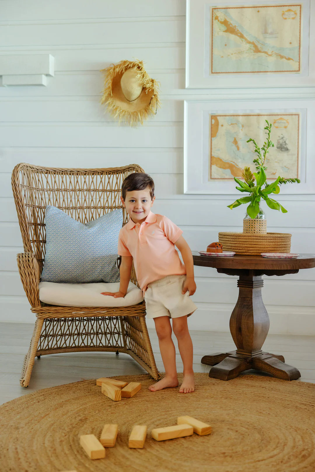 Prim and Proper in Peach - Ethan and Emily
