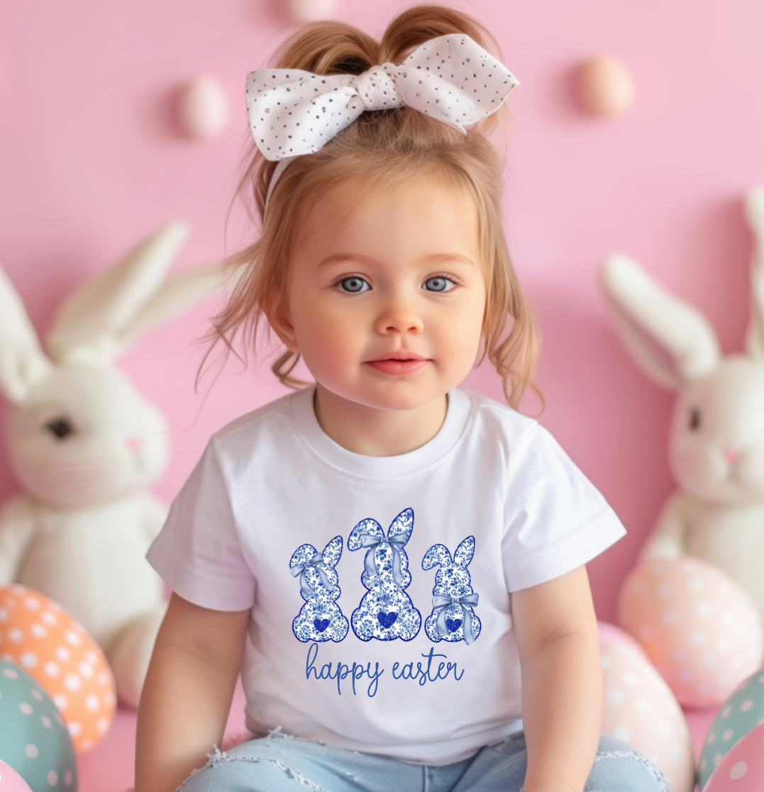Girls Toile Easter bunnies
