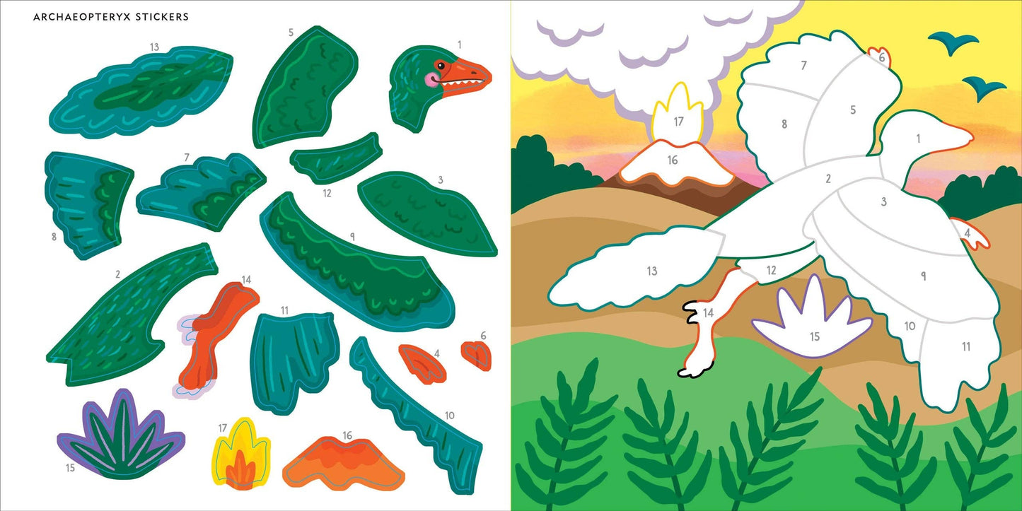 Dinosaurs First Color by Sticker Book - Ethan and Emily