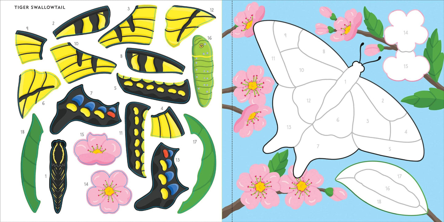 My First Color-By-Sticker Book - Butterflies & Bugs - Ethan and Emily