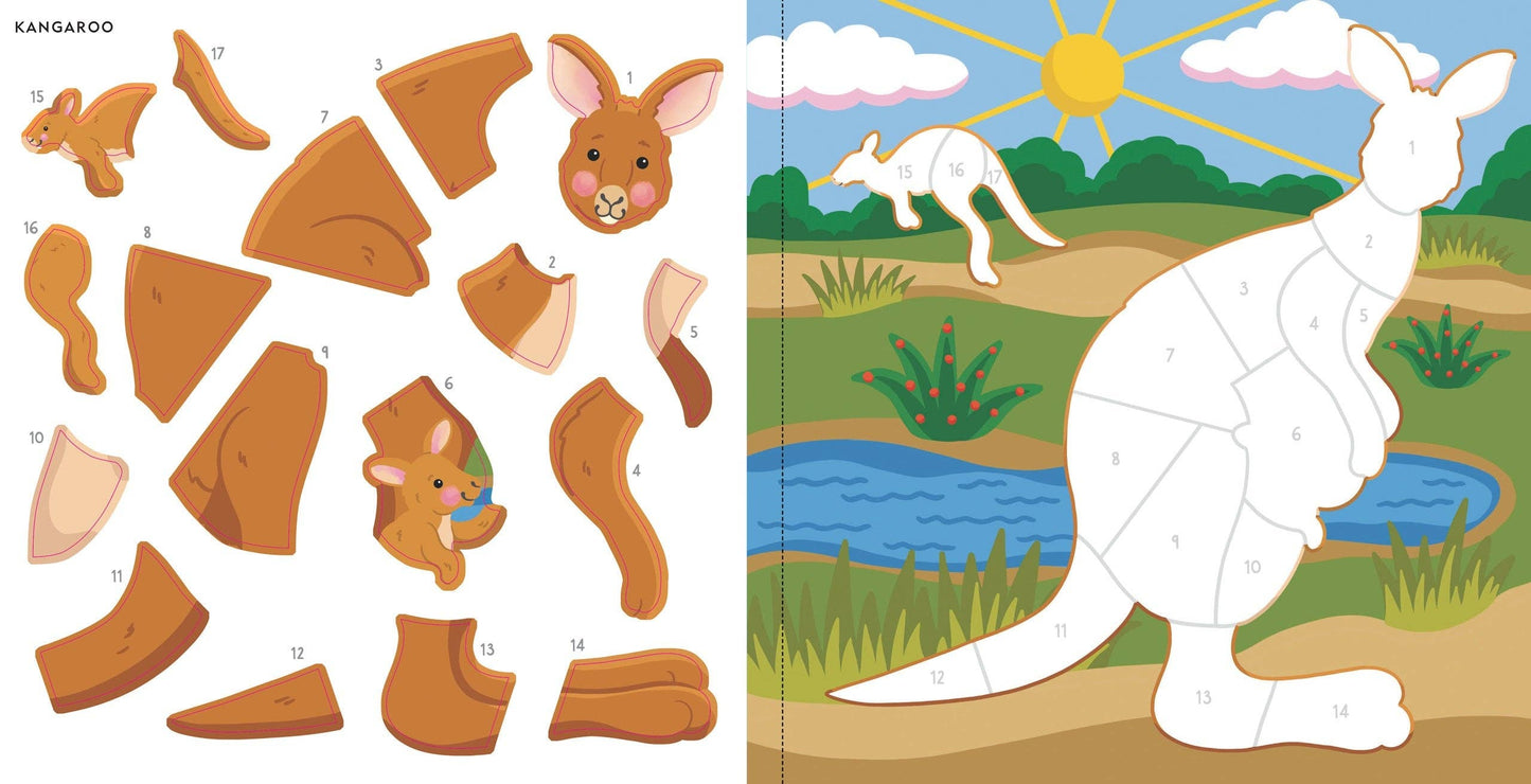 My First Color-by-Sticker - Furry Friends - Ethan and Emily