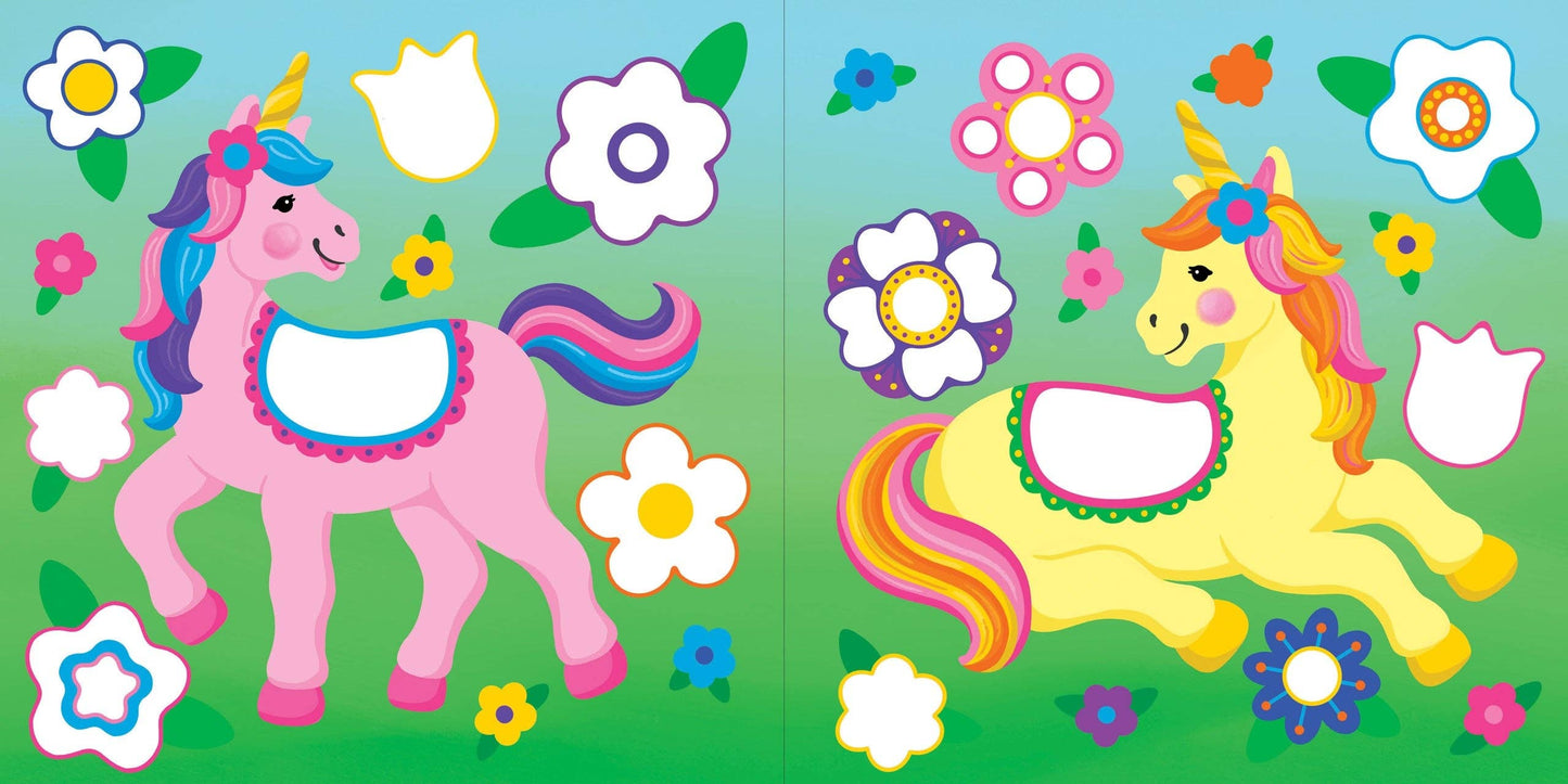 Color-By-Dots Sticker Book - Unicorns - Ethan and Emily