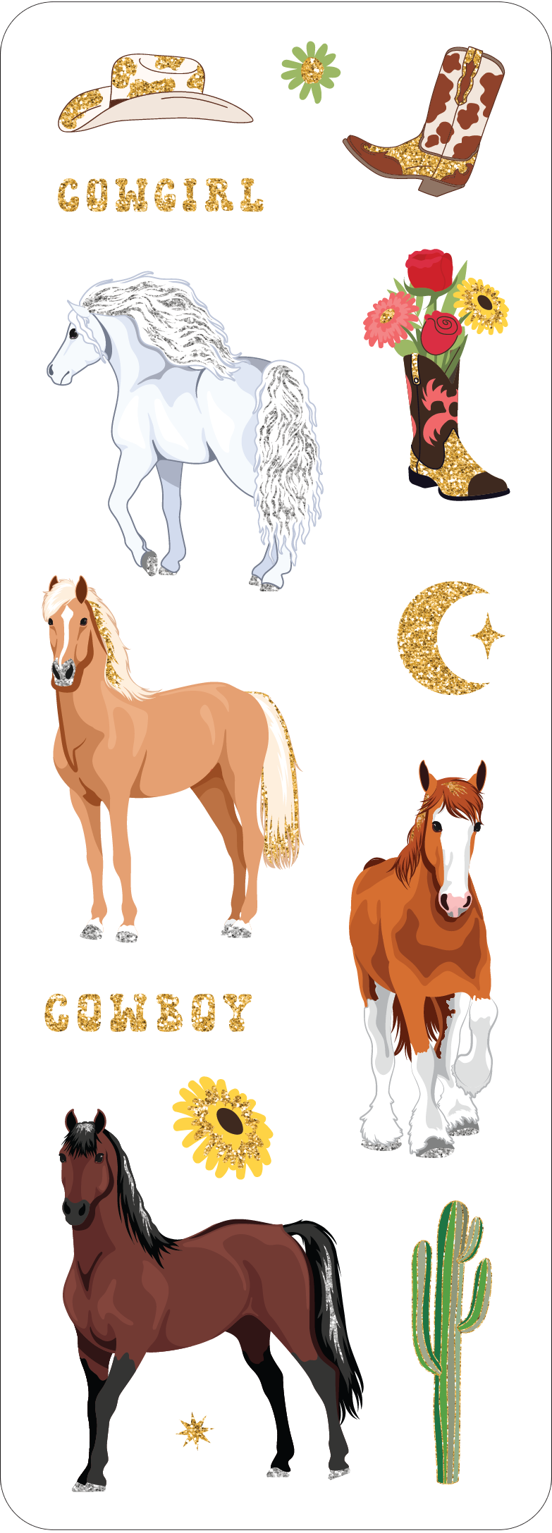 Horses Sticker Set - Ethan and Emily