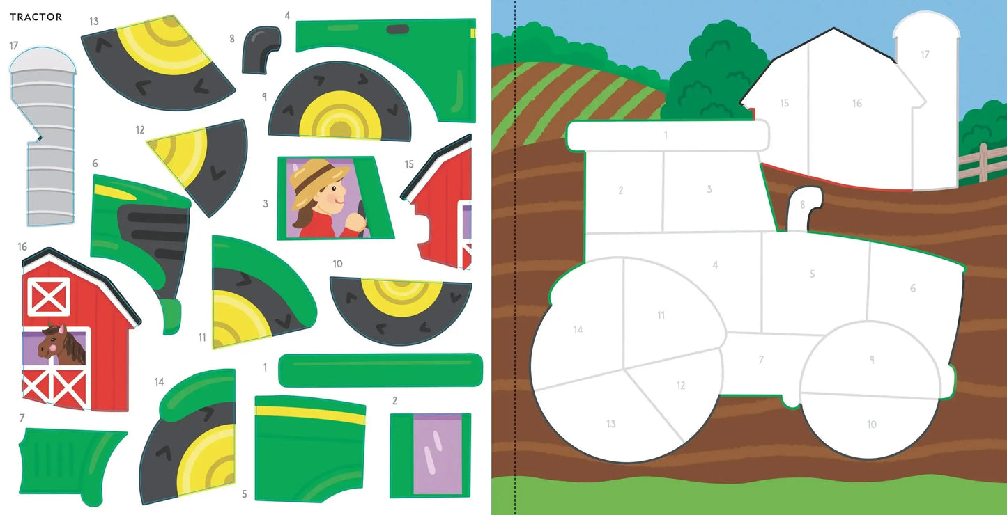 My First Color-By-Sticker Book - Cars, Trucks, & Trains - Ethan and Emily