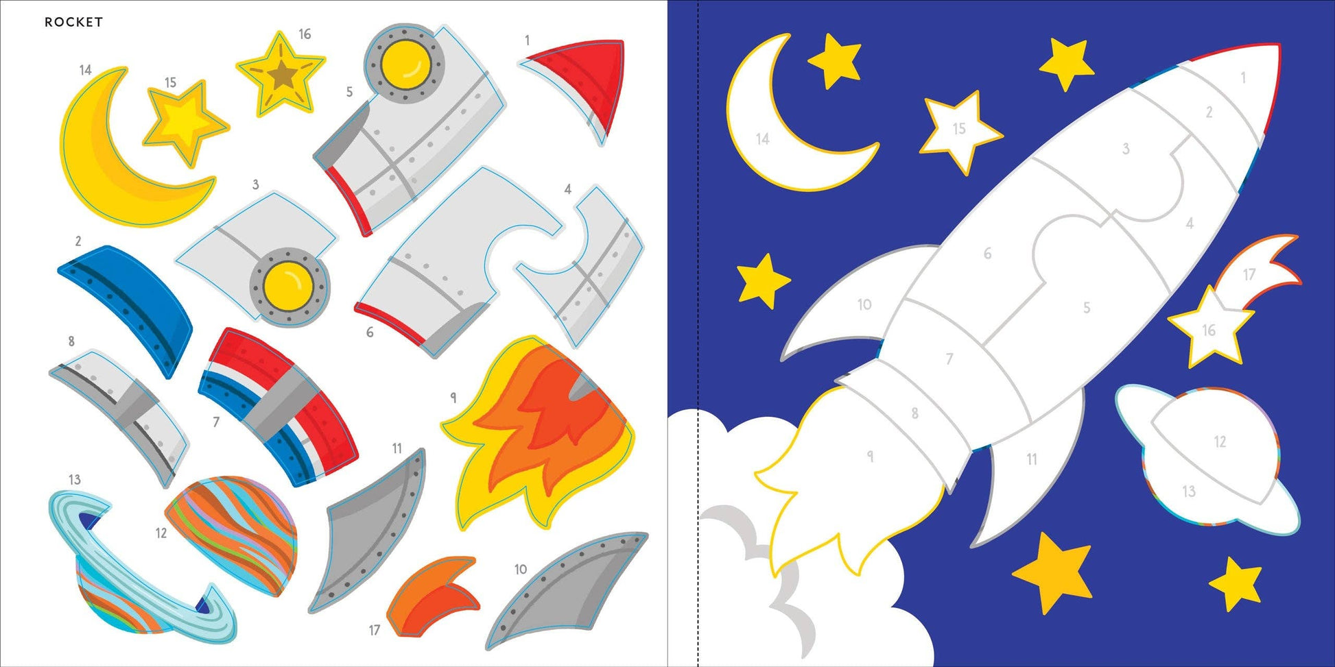 My First Color-By-Sticker Book - Outer Space - Ethan and Emily