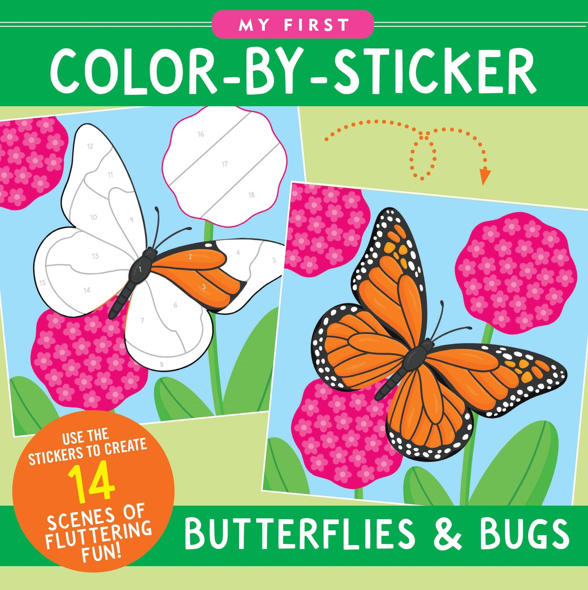 My First Color-By-Sticker Book - Butterflies & Bugs - Ethan and Emily
