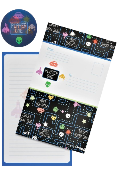 Player One Gamer Foldover Card Set by iScream