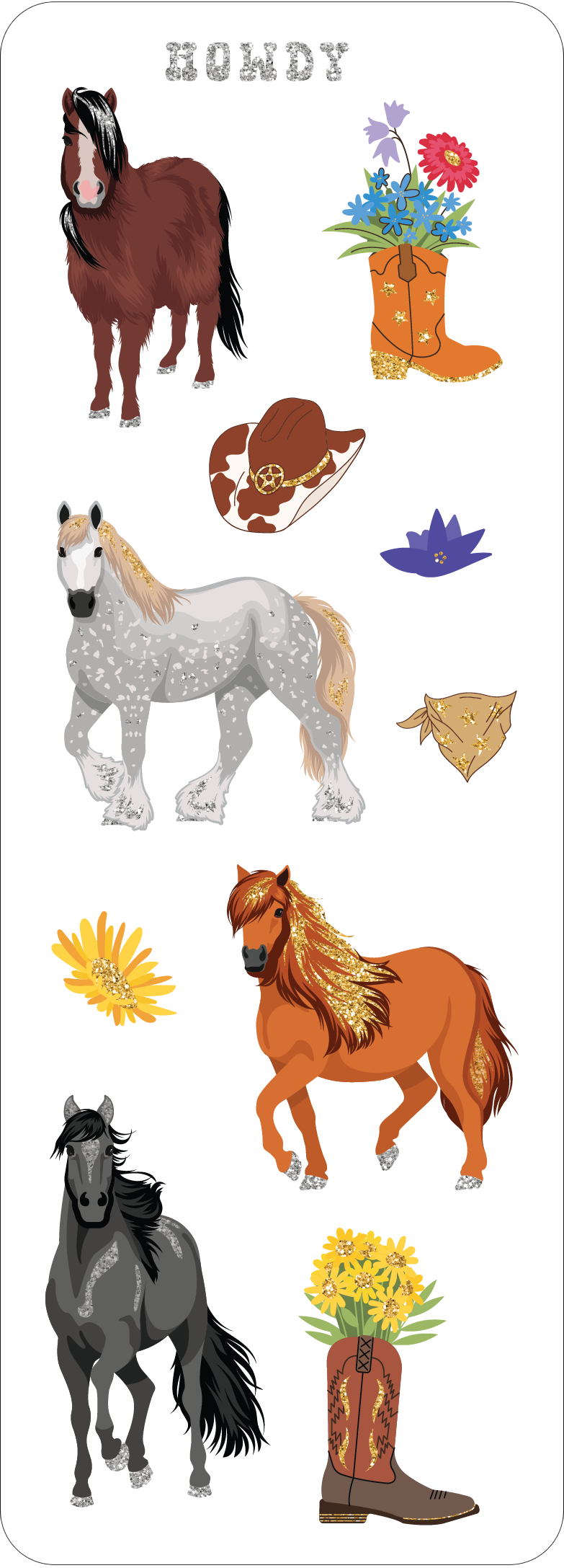 Horses Sticker Set - Ethan and Emily