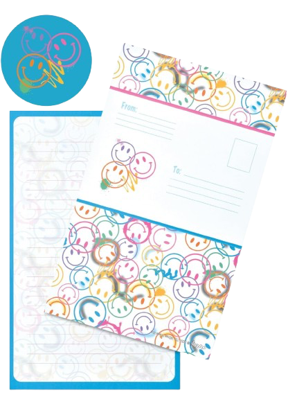 Smiley Face Foldover Card Set by iScream