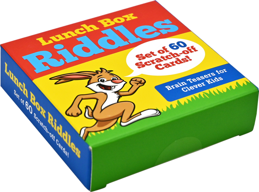 Lunch Box Riddles Scratch-Off Deck (Set of 60 cards) - Ethan and Emily