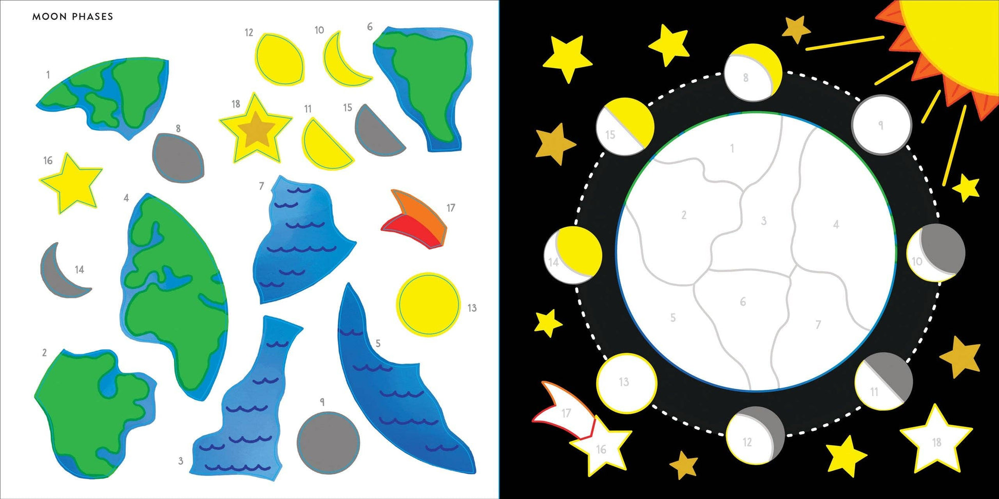 My First Color-By-Sticker Book - Outer Space - Ethan and Emily