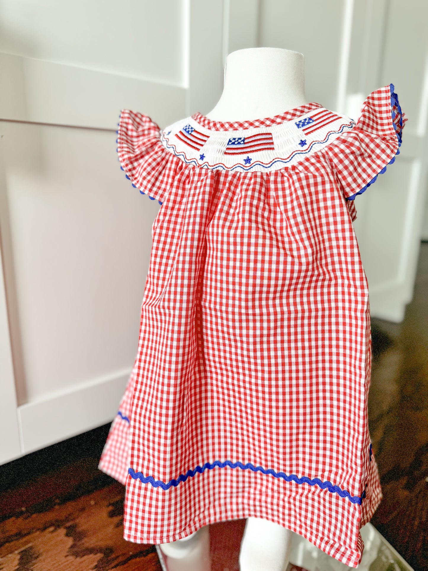 American Flag Smocked Dress