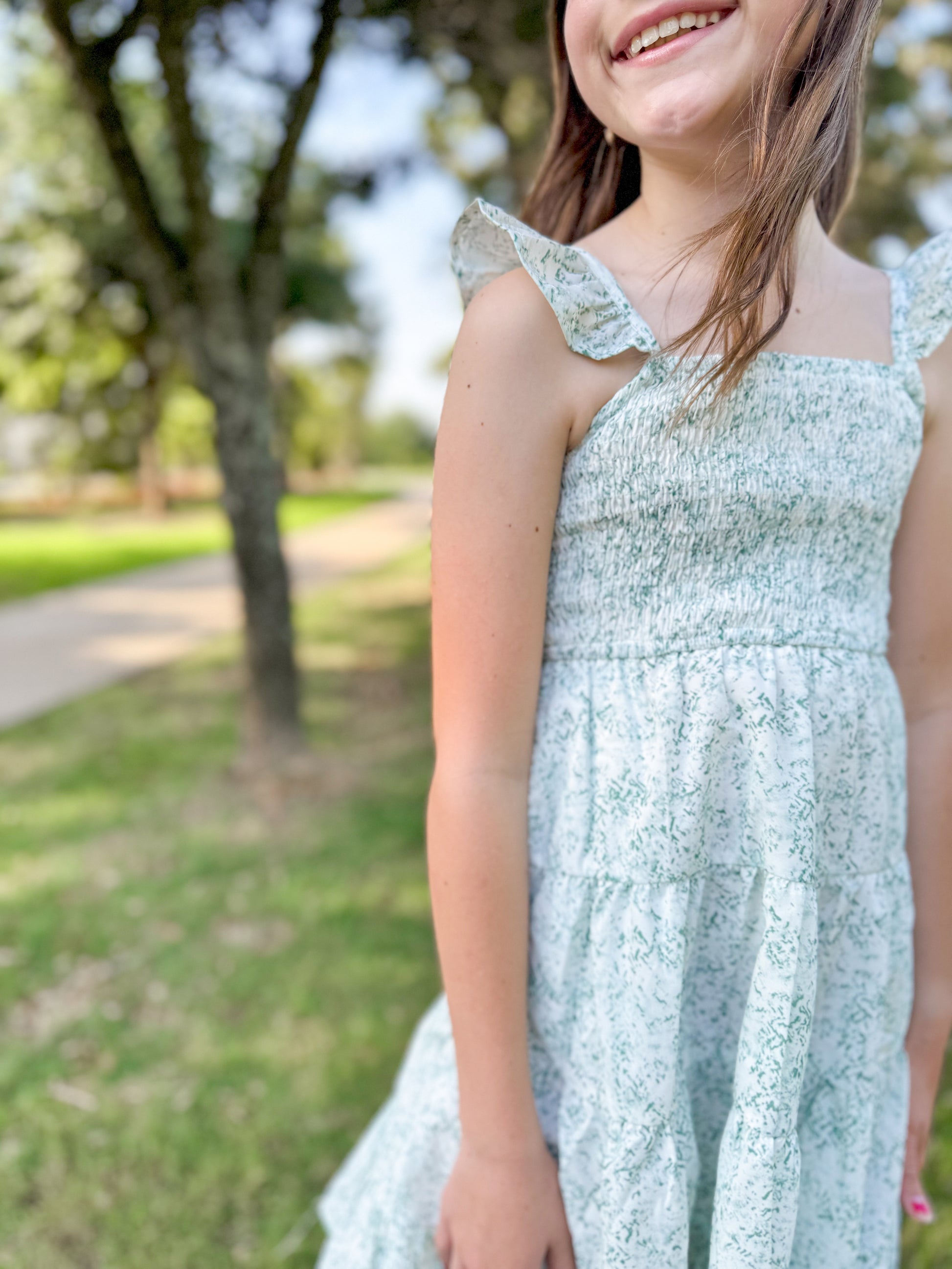 Girls Floral Smocked Tank Dress - Ethan and Emily