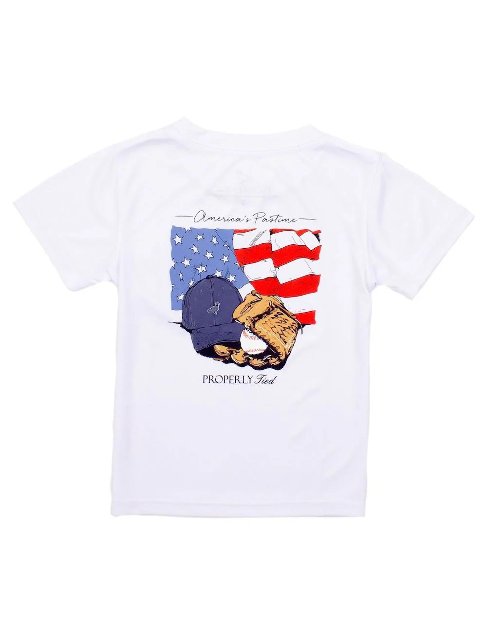 Properly Tied Boys Performance Tee Shirt - America's Pasttime Baseball