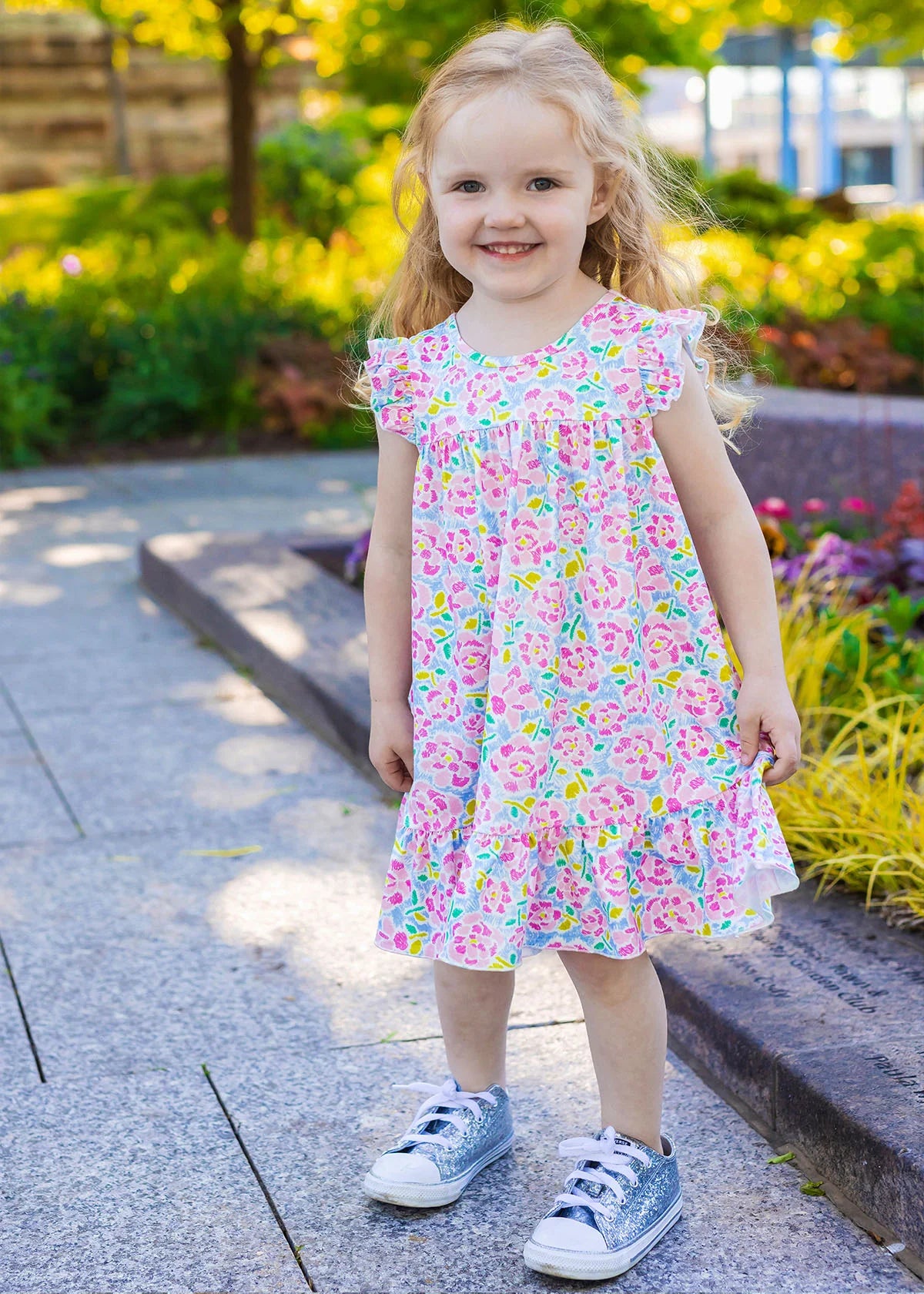 Floral Criss Cross Dress - Ethan and Emily