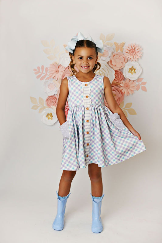 Spring Gingham Pocket Dress - Ethan and Emily