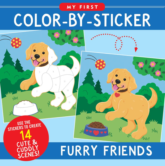 My First Color-by-Sticker - Furry Friends - Ethan and Emily