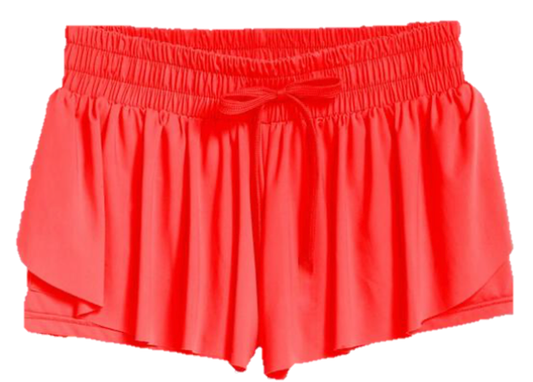 Girls butterfly shorts in neon orange - Ethan and Emily