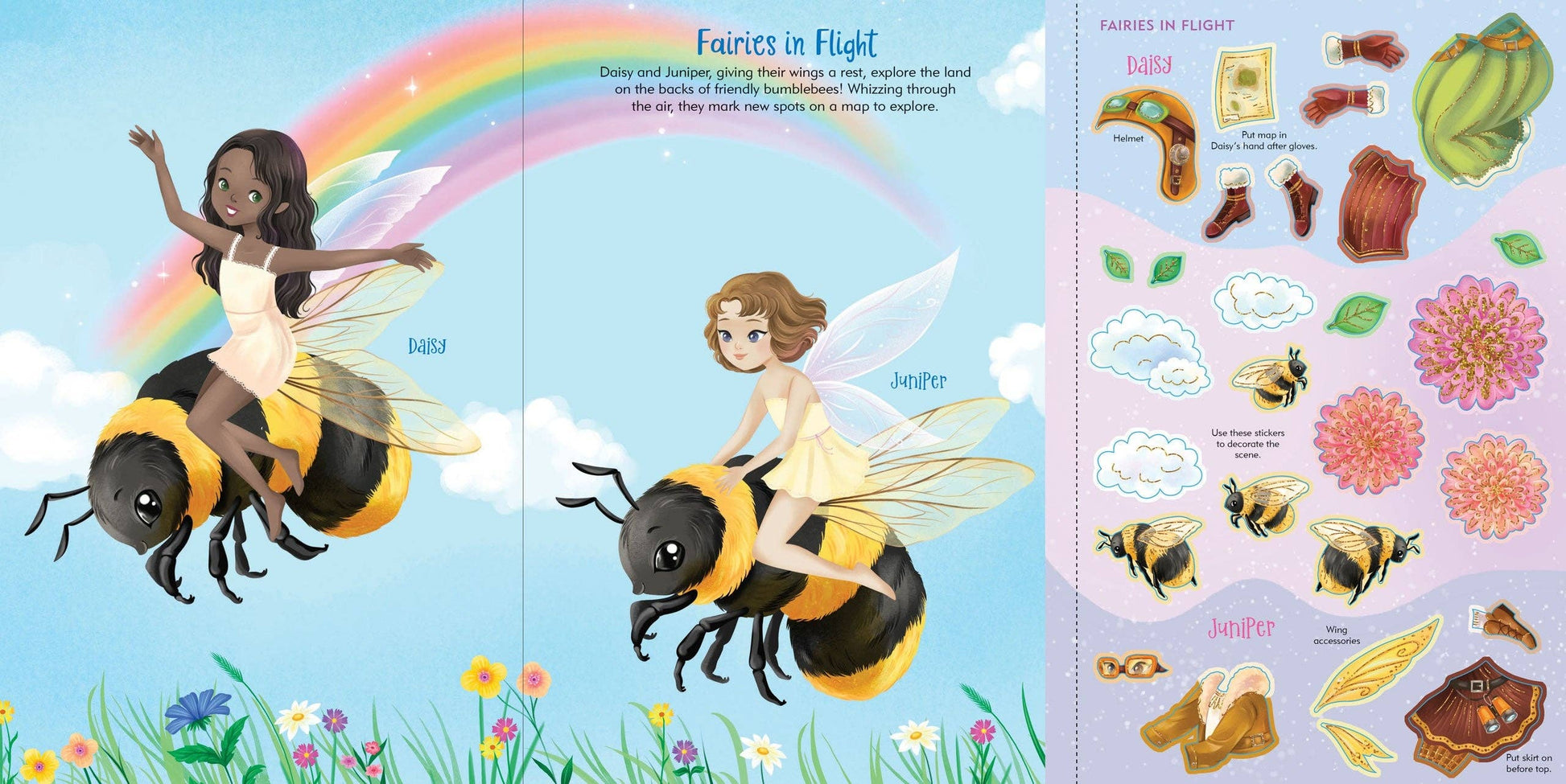 Fairies Sticker Doll Dress-Up Book - Ethan and Emily