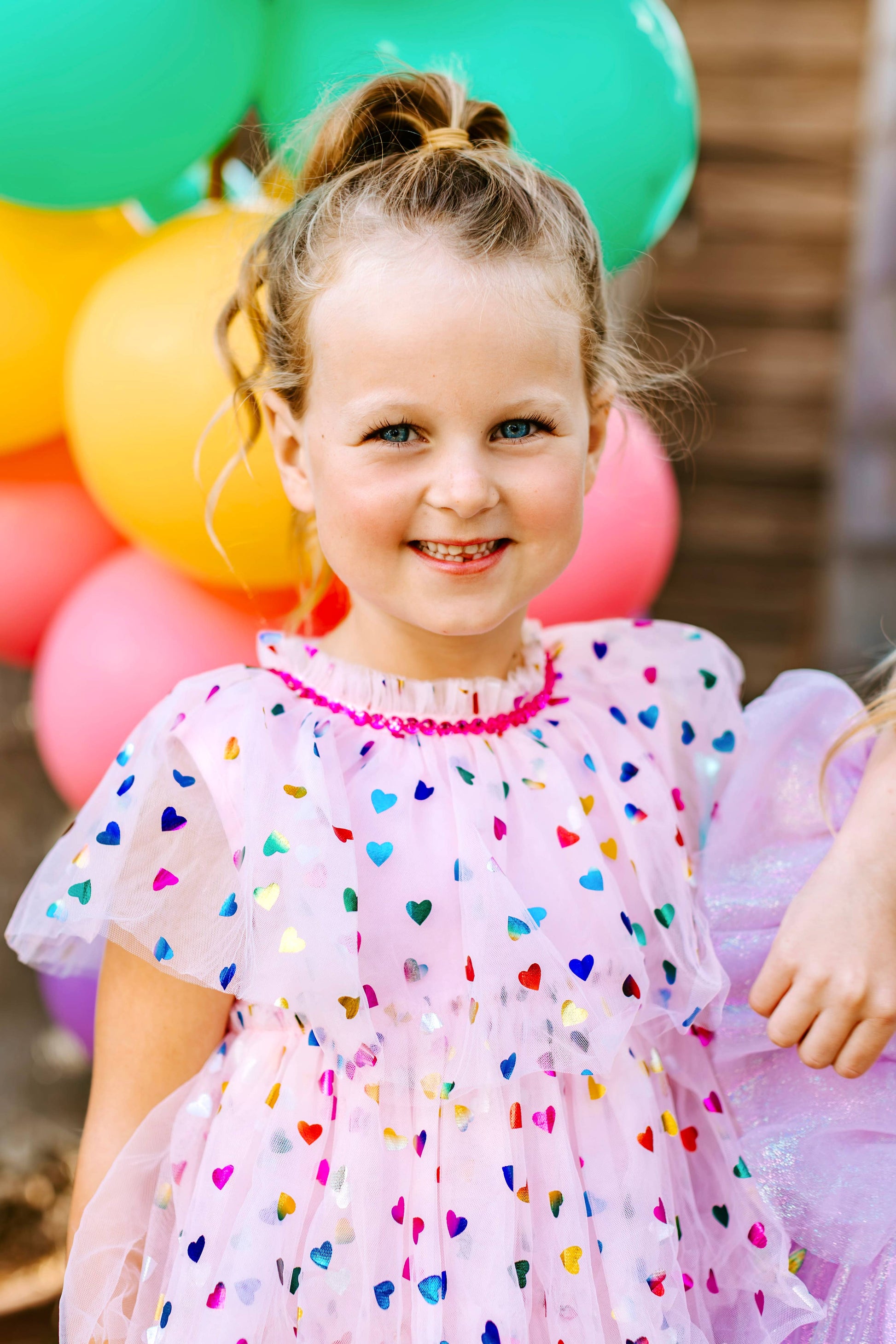 Girls Heart Foil Cake Birthday Dress | Birthday Dress - Ethan and Emily
