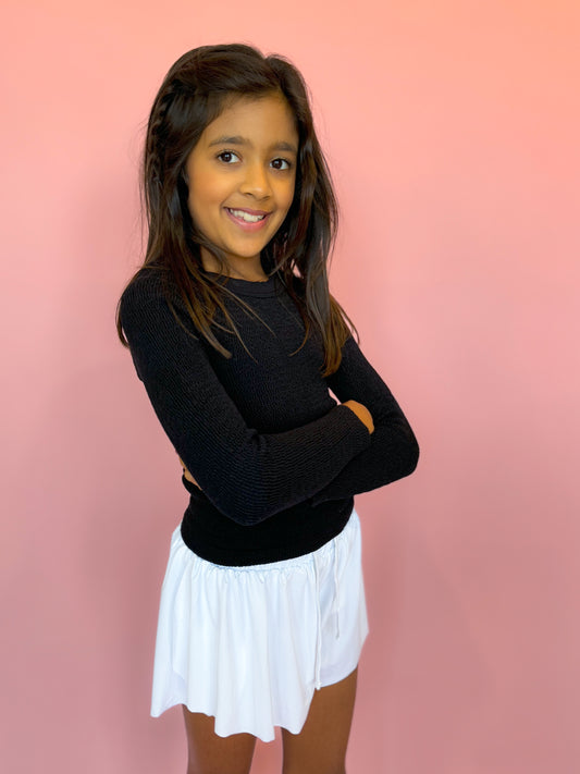 Girls smocked long sleeve top - Ethan and Emily