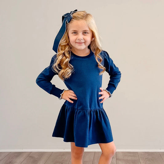 Navy knit dress - Ethan and Emily