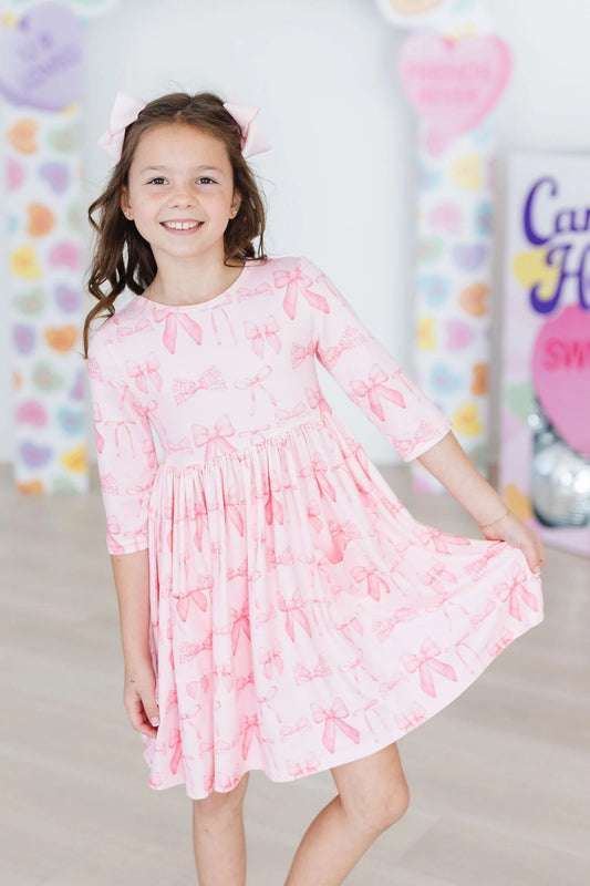 Blushing bows dress - Ethan and Emily