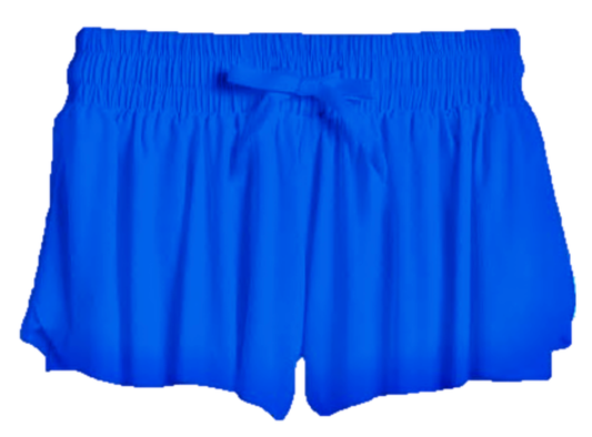 Girls butterfly shorts in bright blue - Ethan and Emily