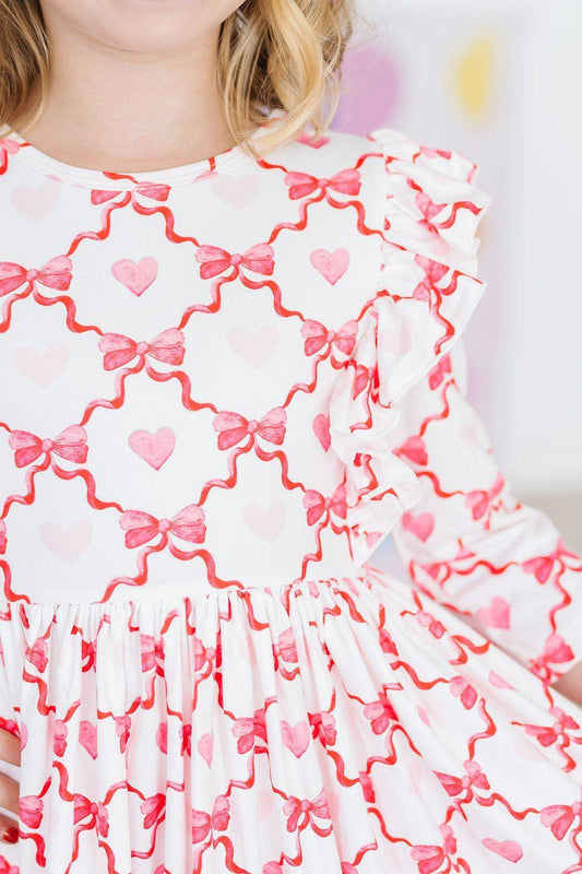 Hearts and bows twirl dress - Ethan and Emily