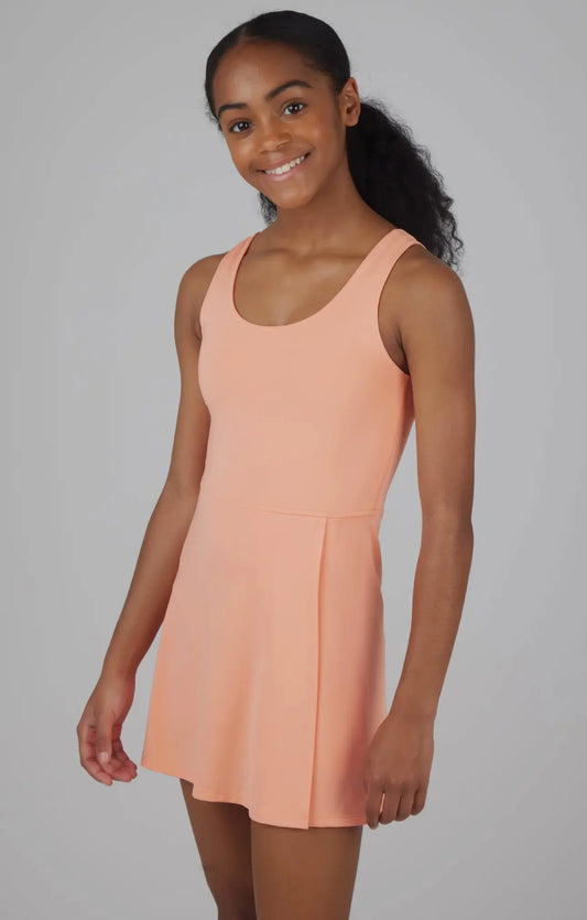 Girls tennis dress in peach - Ethan and Emily