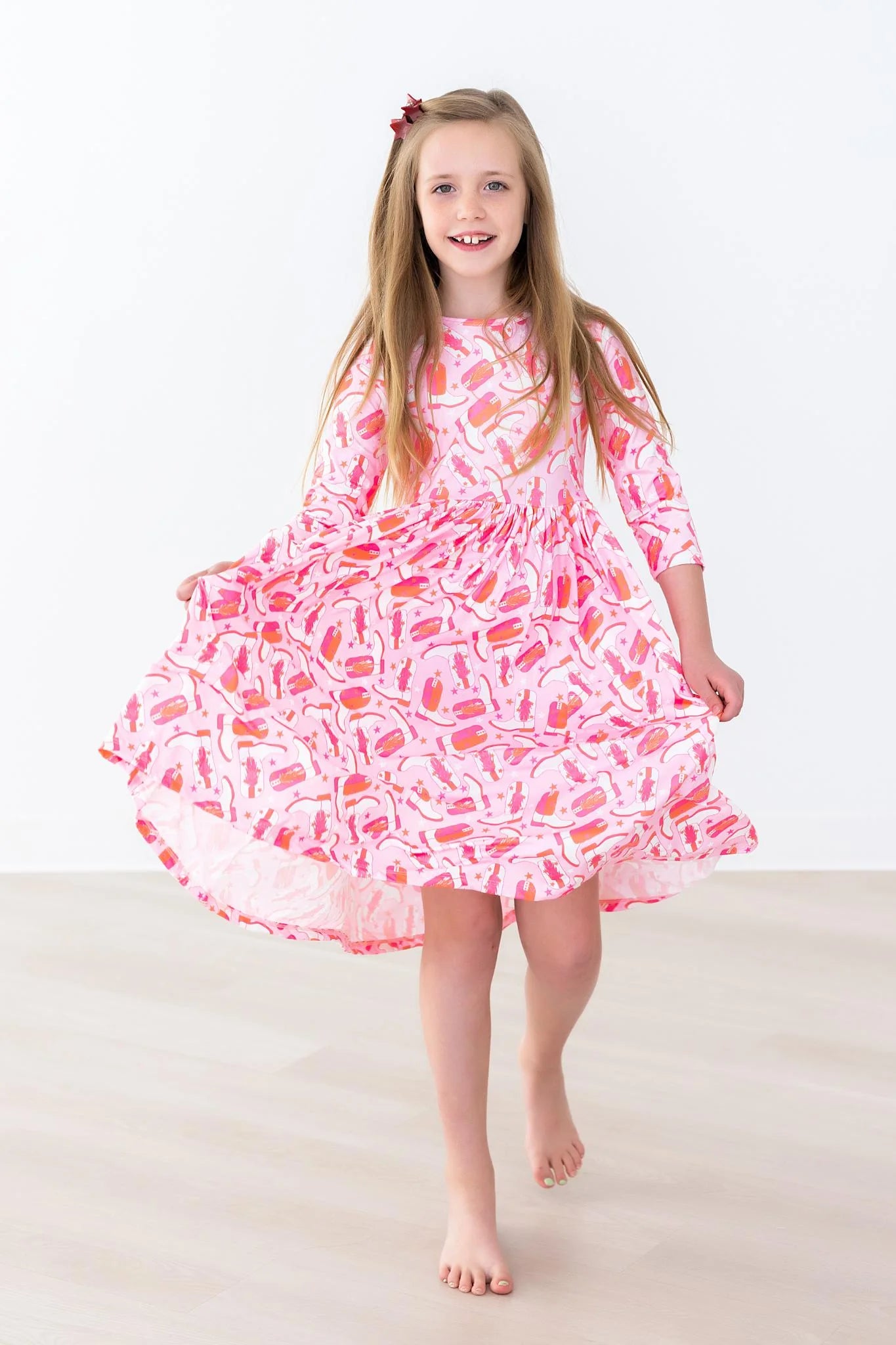Pink boot dress - Ethan and Emily