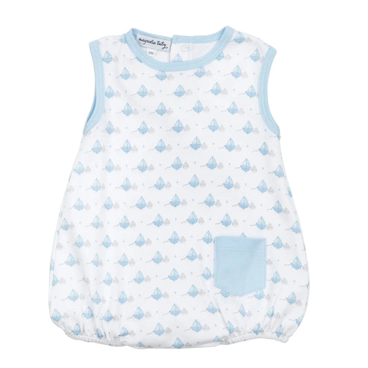 My First Sailboat Print Bubble - Light Blue