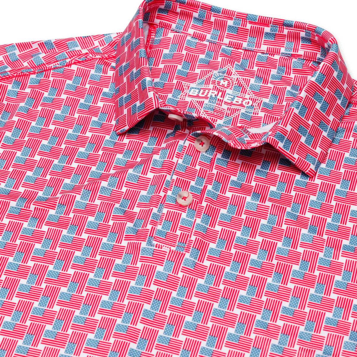 Men’s American Flag Polo