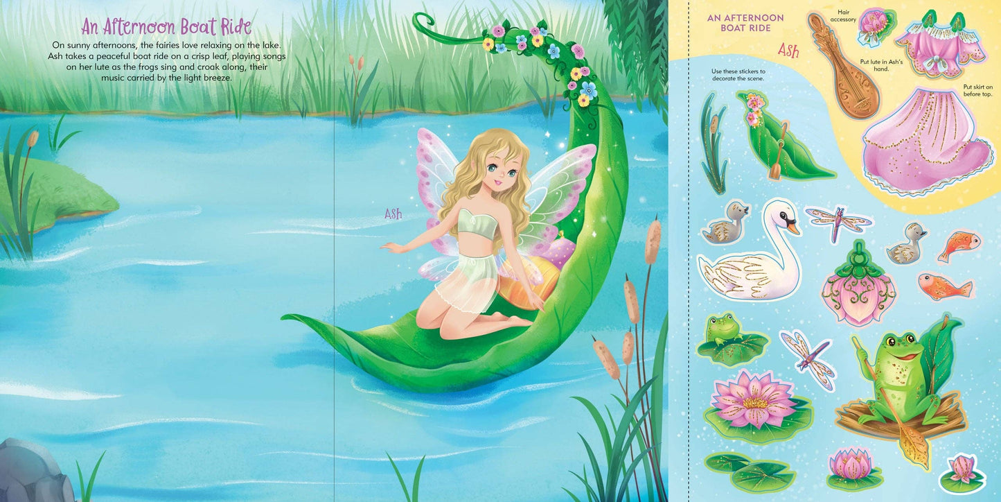 Fairies Sticker Doll Dress-Up Book - Ethan and Emily